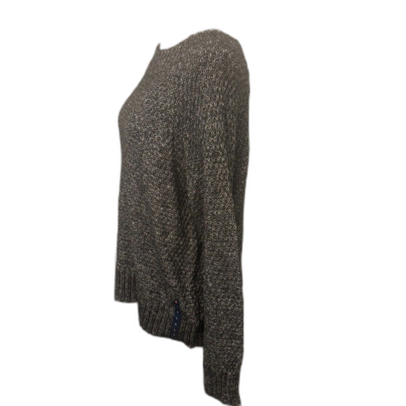 Women's Chaps Ribbed Hem Cuff Neck Sweater, in"Main Cabin Black" -NWT - Picture 3 of 6